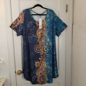 Gorgeous NWT mandala tunic/dress 4X